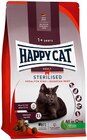 Katzennahrung Sterilised Voralpen Rind Angebote von Happy Cat bei REWE Halberstadt für 8,99 €