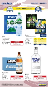 Becks im METRO Prospekt "Wochenangebote SCO + Markets" mit 25 Seiten (Herne)