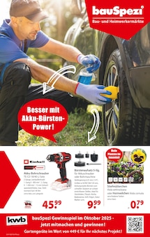 Aktueller bauSpezi Prospekt "Besser mit Akku-Bürsten-Power!" Seite 1 von 10 Seiten