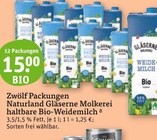 haltbare Bio-Weidemilch von Naturland Gläserne Molkerei im aktuellen tegut Prospekt für 15,00 €