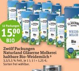 haltbare Bio-Weidemilch im tegut Prospekt haltbare Bio-Weidemilch von Naturland Gläserne Molkerei im aktuellen tegut Prospekt für 15,00 €
