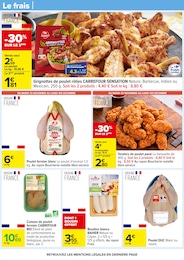 Prix et réduction Poulet Fermier dans le prospectus Carrefour en cours Offre Poulet Fermier dans le catalogue Carrefour du moment à la page 37