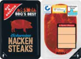 Nackensteaks von BBQ'S BEST für 3,99 € bei EDEKA im Angebot Nackensteaks von BBQ'S BEST im aktuellen EDEKA Prospekt