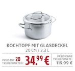 KOCHTOPF MIT GLASDECKEL für 34,99 € bei E center im Angebot KOCHTOPF MIT GLASDECKEL im aktuellen E center Prospekt