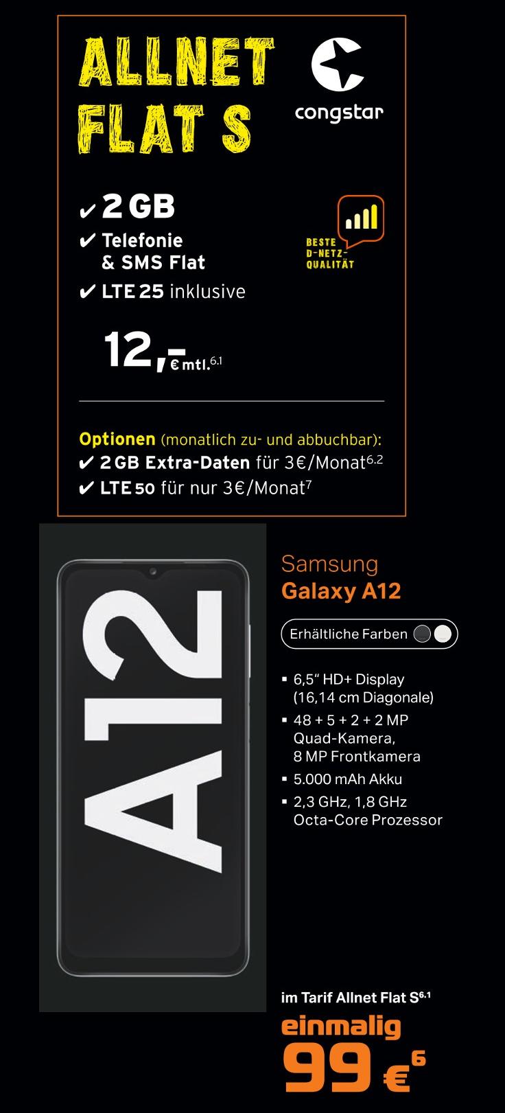TMC Sauerland GmbH Arnsberg - Galaxy A12 Smartphone Galaxy A12 Smartphone Angebot bei TMC Sauerland GmbH Arnsberg im Prospekt ENTFALTE DEINE WELT
