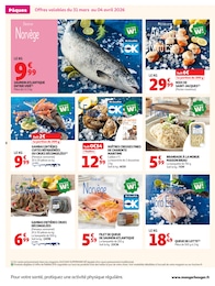 Prix et réduction Gambas dans le prospectus Auchan Supermarché en cours Offre Gambas dans le catalogue Auchan Supermarché du moment à la page 8