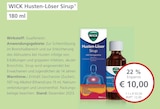 Husten-Löser Sirup Angebote von WICK bei LINDA Premiumapotheke Leverkusen für 10,00 €