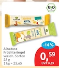 Fruchtriegel von Alnatura im aktuellen budni Prospekt