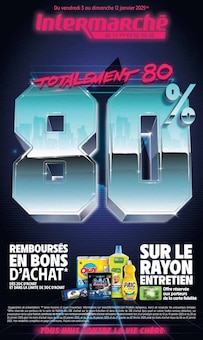 Prospectus Intermarché de la semaine "Totalement 80 80%" avec 1 pages, valide du 03/01/2025 au 12/01/2025 pour Marseille et alentours