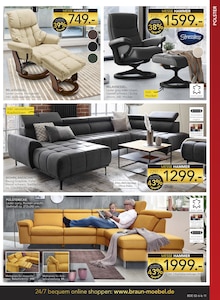 Fernsehsessel im aktuellen BRAUN Möbel-Center Prospekt (Freiburg (Breisgau)) Fernsehsessel im BRAUN Möbel-Center Prospekt "60 JAHRE BRAUN MÖBEL CENTER" mit 24 Seiten (Freiburg (Breisgau))
