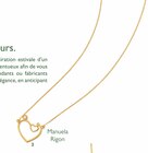 collier oxydes de zirconium, 42 cm, or jaune 1,48 g à E.Leclerc dans Homblières