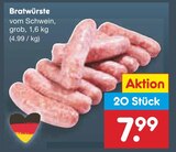 Bratwürste im Netto Marken-Discount Prospekt Bratwürste von im aktuellen Netto Marken-Discount Prospekt für 7,99 €