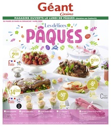 Prospectus Géant Casino à Bonifacio, "Les délices de PÂQUES !", 32 pages, 26/03/2024 - 07/04/2024