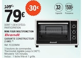 Mini four multifonction - BRANDT en promo chez E.Leclerc Dijon à 79,00 €