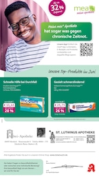 Apotheken Prospekt von mea - meine apotheke in Mettlach Aktueller mea - meine apotheke Apotheken Prospekt für Mettlach: Unsere Juni-Angebote mit 4} Seiten, 01.06.2026 - 30.06.2026