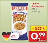 Backerbsen im Netto Marken-Discount Prospekt Backerbsen von Leimer im aktuellen Netto Marken-Discount Prospekt für 0,99 €