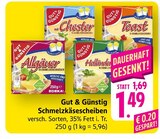 Schmelzkäsescheiben Allgäuer Angebote von Gut & Günstig bei E center Reutlingen für 1,49 €