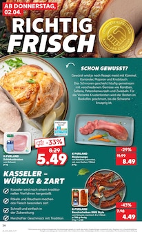 Rinderzunge Angebot im Kaufland Prospekt, gültig von 30.03.2026 bis 01.04.2026 Rinderzunge Angebot im aktuellen Kaufland Prospekt auf Seite 38