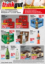 Trinkgut Discounter Prospekt der aktuellen Woche mit 4 Seiten, gültig von 10.08.2026 bis 15.08.2026, in Petershausen und Umgebung Aktueller Trinkgut Discounter Prospekt in Petershausen und Umgebung, "Aktuelle Angebote" mit 4 Seiten, 10.08.2026 - 15.08.2026