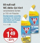 WC Aktiv-Gel 4in1 im V-Markt Prospekt WC Aktiv-Gel 4in1 von 00 null null im aktuellen V-Markt Prospekt für 1,49 €