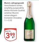 Jahrgangssekt im Angebot bei GLOBUS in Erfurt Jahrgangssekt Angebote von Mumm bei GLOBUS Erfurt für 3,99 €