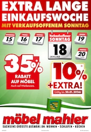Möbel Mahler Siebenlehn Prospekt für Karcha: "EXTRA LANGE EINKAUFSWOCHE", 16 Seiten, 14.01.2026 - 20.01.2026