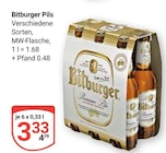 Pils im Angebot bei GLOBUS in Viersen Pils Angebote von Bitburger bei GLOBUS Viersen für 3,33 €