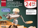 Fleischwolf im Angebot bei GLOBUS in Saarbrücken Fleischwolf Angebote von metaltex bei GLOBUS Saarbrücken für 4,99 €
