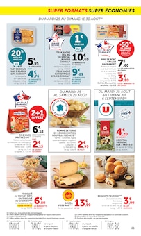 Promotion Travers De Porc dans le prospectus Super U, valable du 25/08/2026 au 06/09/2026 Promo Travers De Porc dans le catalogue Super U du moment à la page 21