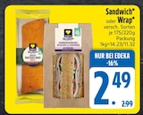 Fast Food im EDEKA Prospekt Sandwich im aktuellen EDEKA Prospekt für 2,49 €