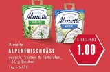 Alpenfrischkäse im Angebot bei EDEKA in Bochum Alpenfrischkäse Angebote von Almette bei EDEKA Bochum für 1,00 €