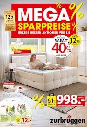 Möbel & Einrichtung Prospekt von Zurbrüggen Sulingen Zurbrüggen Prospekt: "MEGA SPARPREISE", 20 Seiten, 23.05.2026 - 06.06.2026