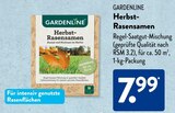Herbst-Rasensamen von Gardenline im aktuellen ALDI SÜD Prospekt
