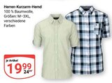 Herren-Kurzarm-Hemd Angebote bei GLOBUS Gotha für 19,99 €