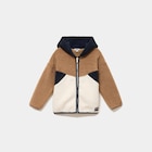 Promo Gilet oversize zippé polaire à capuche taupe garçon à 13,99 € dans le catalogue La Halle à Bègles