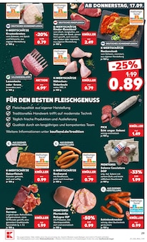 Fleisch im aktuellen Kaufland Prospekt (Freiburg (Breisgau)) Fleisch im Kaufland Prospekt "Hier bin ich richtig" mit 66 Seiten (Freiburg (Breisgau))