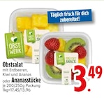Obstsalat mit Erdbeeren, Kiwi und Ananas Angebote von Obstwerk bei EDEKA Landshut für 3,49 €