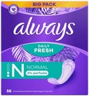 Slipeinlagen Daily Protect oder Slipeinlagen Daily Fresh von Always im aktuellen REWE Prospekt für 2,59 €