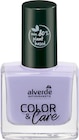 Nagellack Color & Care Nr. 150 Frosted Purple im dm-drogerie markt Prospekt Nagellack Color & Care Nr. 150 Frosted Purple von alverde NATURKOSMETIK im aktuellen dm-drogerie markt Prospekt für 3,45 €