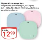Digitale Küchenwaage Kyra im Angebot bei GLOBUS in Gera Digitale Küchenwaage Kyra Angebote bei GLOBUS Gera für 12,99 €