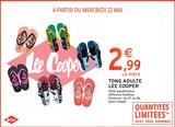 Promo TONG ADULTE à 2,99 € dans le catalogue Intermarché à Les Attaques