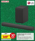 Barre de son avec caisson sans fil ST60 - LG dans le catalogue Intermarché Super