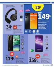 Promos Téléphone Portable dans le catalogue "Aux petits soins pour votre budget" de E.Leclerc Téléphone Portable en promo dans le catalogue E.Leclerc à la page 35