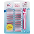 Rasoir avec recharges Soft Touch - Soft Touch en promo chez Action Rasoir avec recharges Soft Touch - Soft Touch dans le catalogue Action