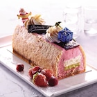 Bûche Framboise Coeur De Nougat dans le catalogue Auchan Hypermarché