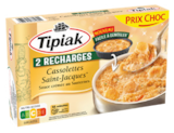 2 Recharges de Cassolettes Saint-Jacques Sauce Crémée au Sauternes - TIPAIK en promo chez Supeco 2 Recharges de Cassolettes Saint-Jacques Sauce Crémée au Sauternes - TIPAIK dans le catalogue Supeco