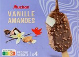 BÂTONNETS DE GLACE VANILLE AMANDES AUCHAN - AUCHAN - Auchan Hypermarché à Nancy BÂTONNETS DE GLACE VANILLE AMANDES AUCHAN - AUCHAN en promo chez Auchan Hypermarché Nancy à 2,27 €