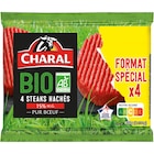 4 steaks hachés Bio 15% M.G. CHARAL - CHARAL en promo chez Carrefour 4 steaks hachés Bio 15% M.G. CHARAL - CHARAL dans le catalogue Carrefour
