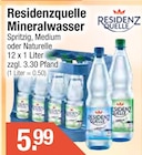 Mineralwasser im Getränke City Prospekt Mineralwasser von Residenzquelle im aktuellen Getränke City Prospekt für 5,99 €
