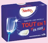 Tablettes lave-vaisselle Tout en 1 x26 - Netto en promo chez Netto Villepinte à 2,43 €